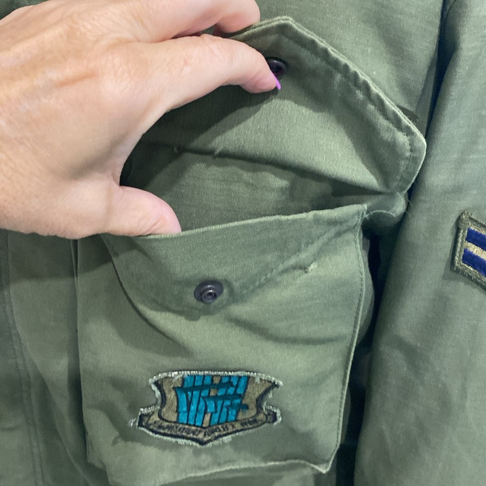 Authentic Vintage 70’s US Air Force COLD WEATHER FIELD OG-107 M-65 JACKET Large - Picture 12 of 17